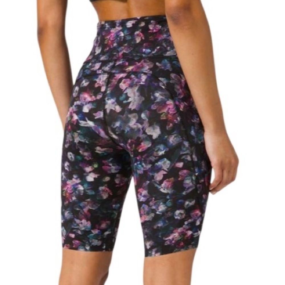 Lululemon Fast Free Short 10" Inseam Non-Reflective Activate Floral Multi Size 6
